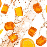 PROBAR textura de gomitas naranja detalle suave y masticable