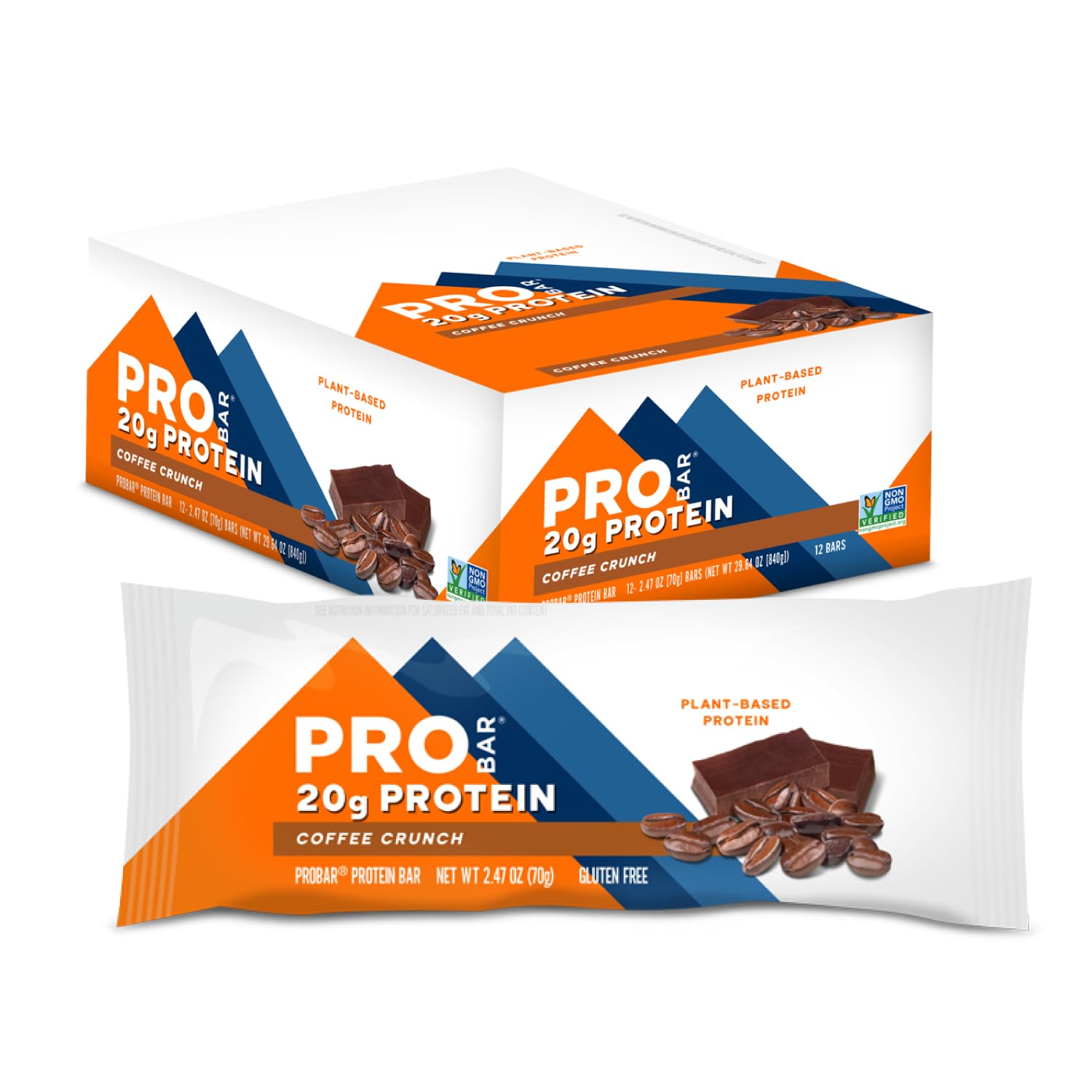PROBAR empaque frontal con diseño de Coffee Crunch y beneficio conveniencia