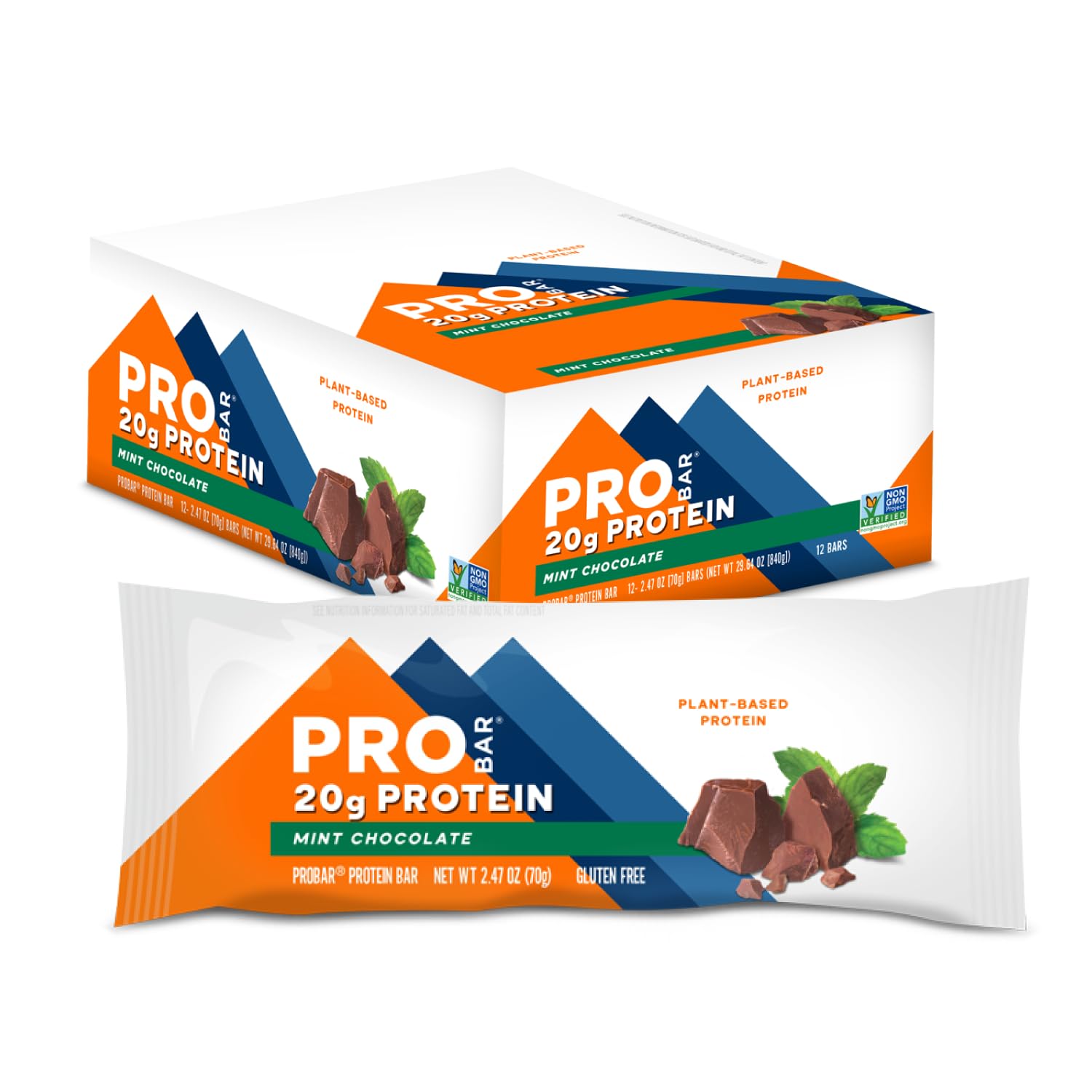 PROBAR empaque frontal menta chocolate mostrando información clave y conveniencia