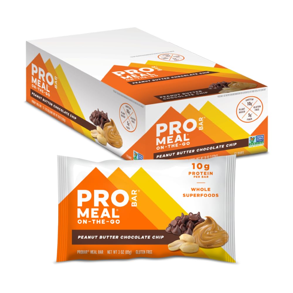 PROBAR empaque frontal mostrando sabor mantequilla de cacahuete y chocolate, ideal para llevar