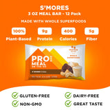 PROBAR etiqueta S'Mores detalle de ingredientes y certificaciones para confianza
