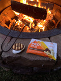 PROBAR barra S'Mores en picnic de campo ilustrando sabor y alimentación natural
