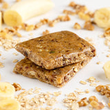 PROBAR barra MEAL primer plano de textura con avena y nueces para saciedad