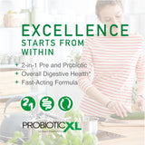 Probiotic XL cápsulas vegetarianas detalle, beneficio digestivo