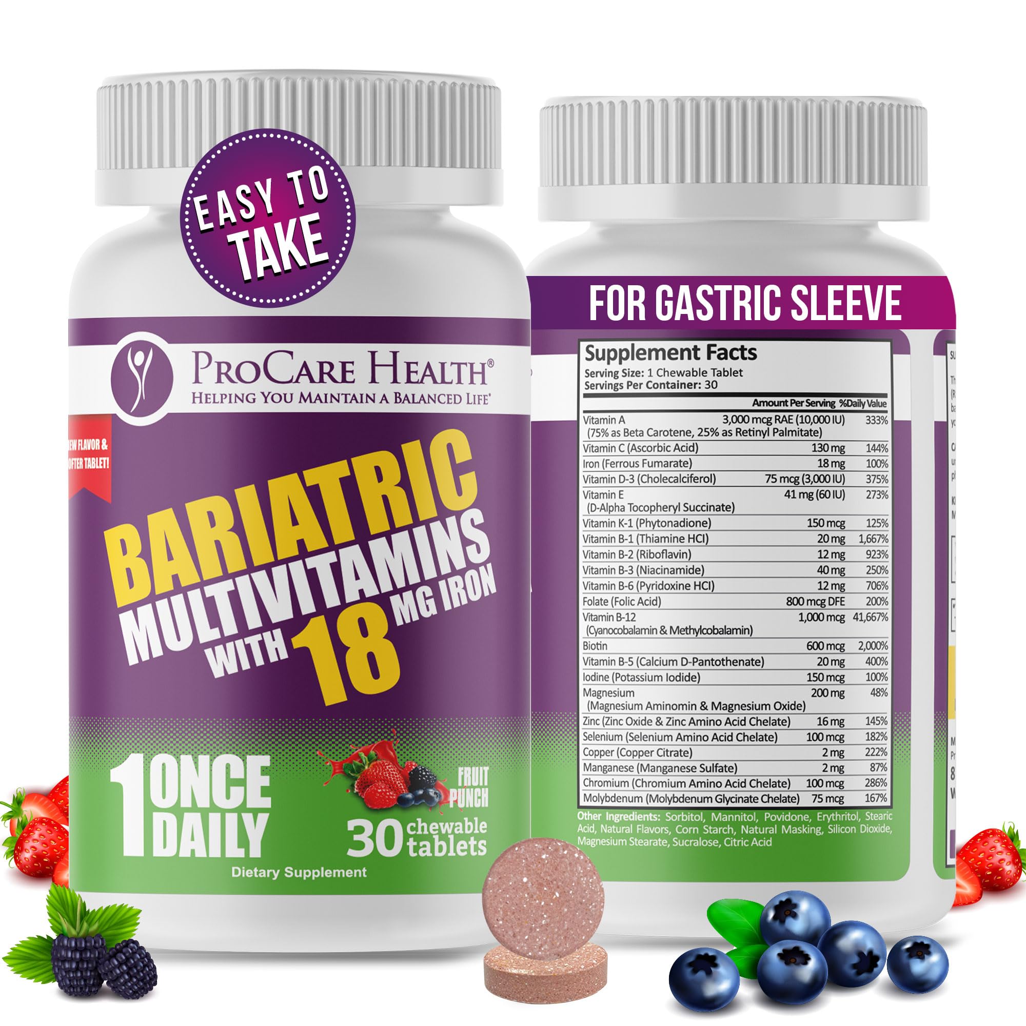 ProCare Health bote frontal mostrando el envase y beneficio de soporte nutricional
