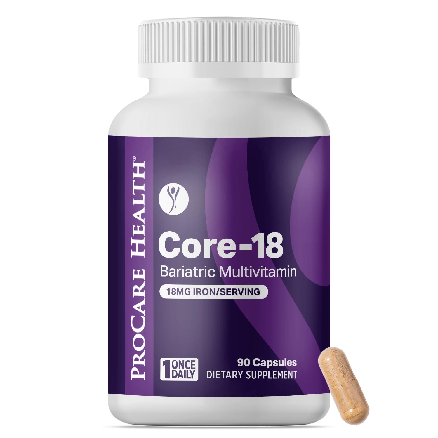 ProCare Health botella frontal mostrando diseño y beneficio de suplemento completo