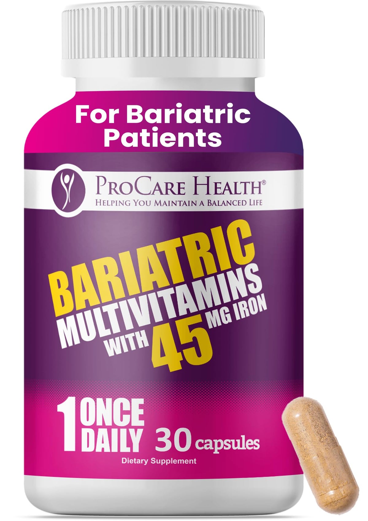 ProCare Health frente del envase mostrando beneficios y dosis