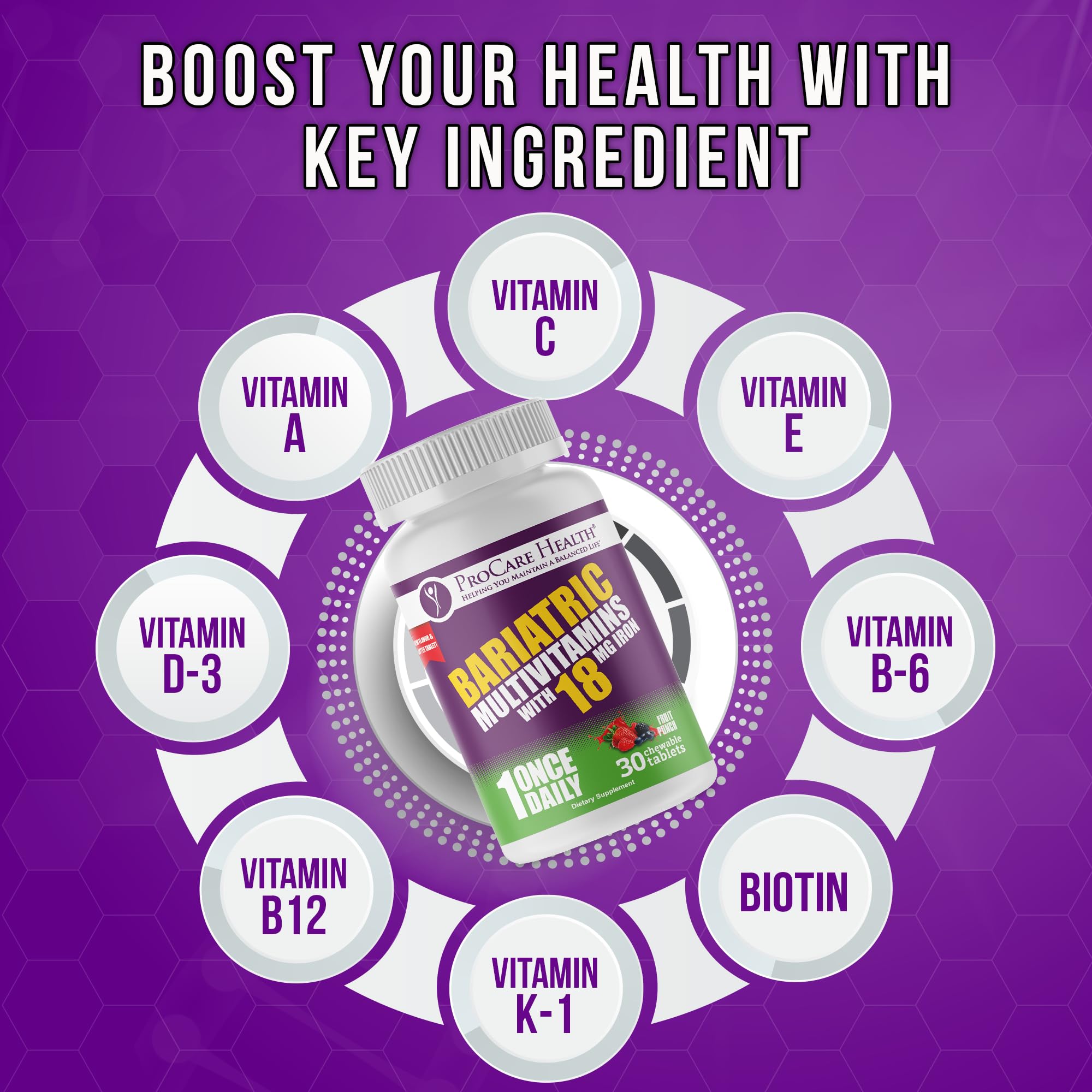 ProCare Health persona masticando tableta, ayuda práctica para cumplimiento