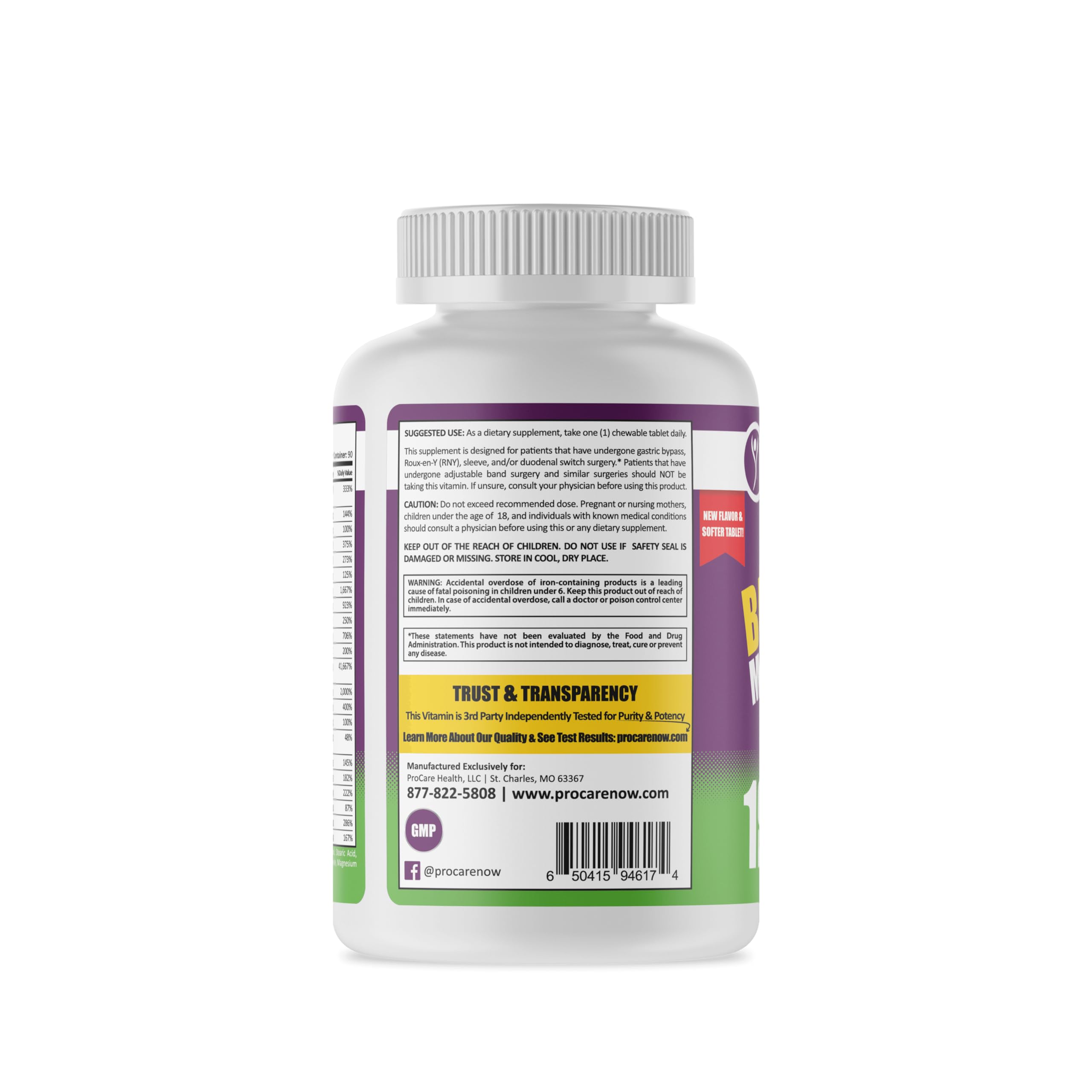ProCare Health tabletas en mesa de desayuno promoviendo uso consistente