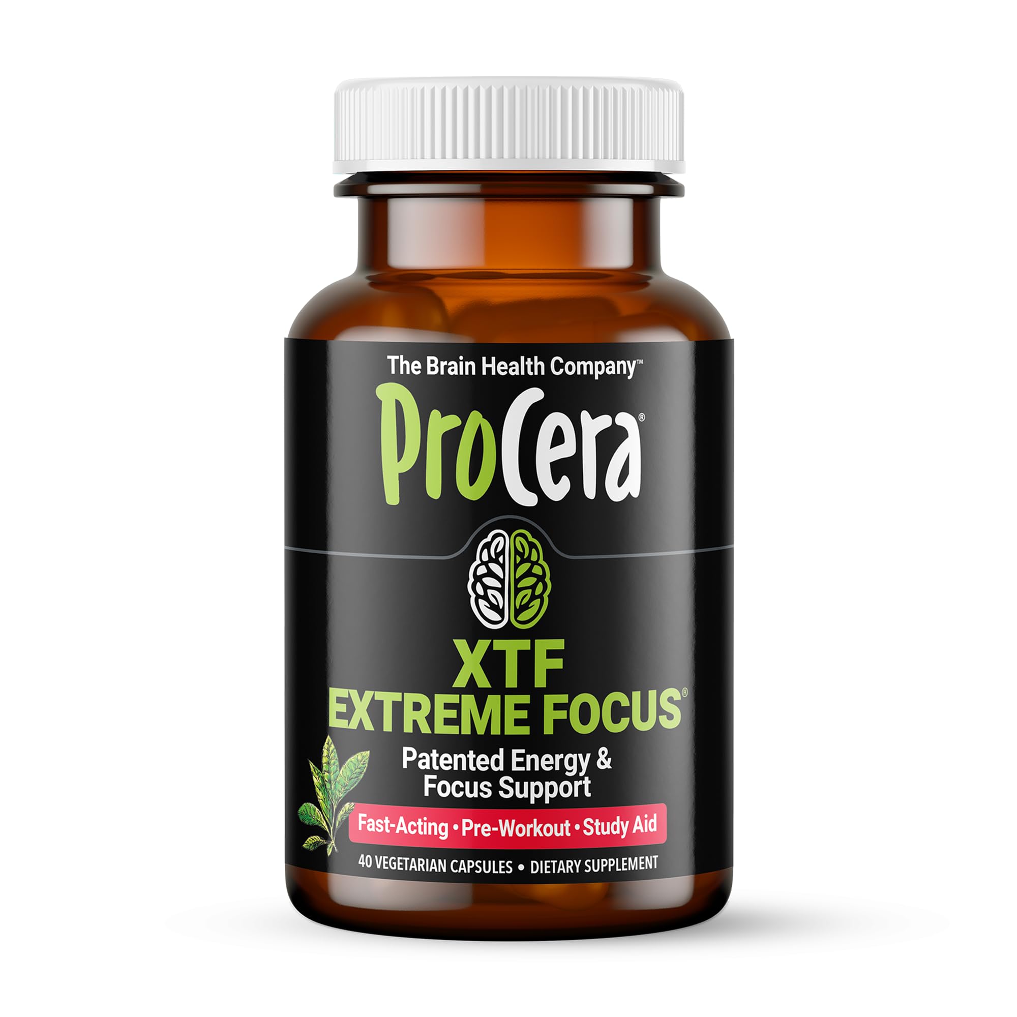 Procera XTF envase frontal mostrando 40 cápsulas y diseño claro