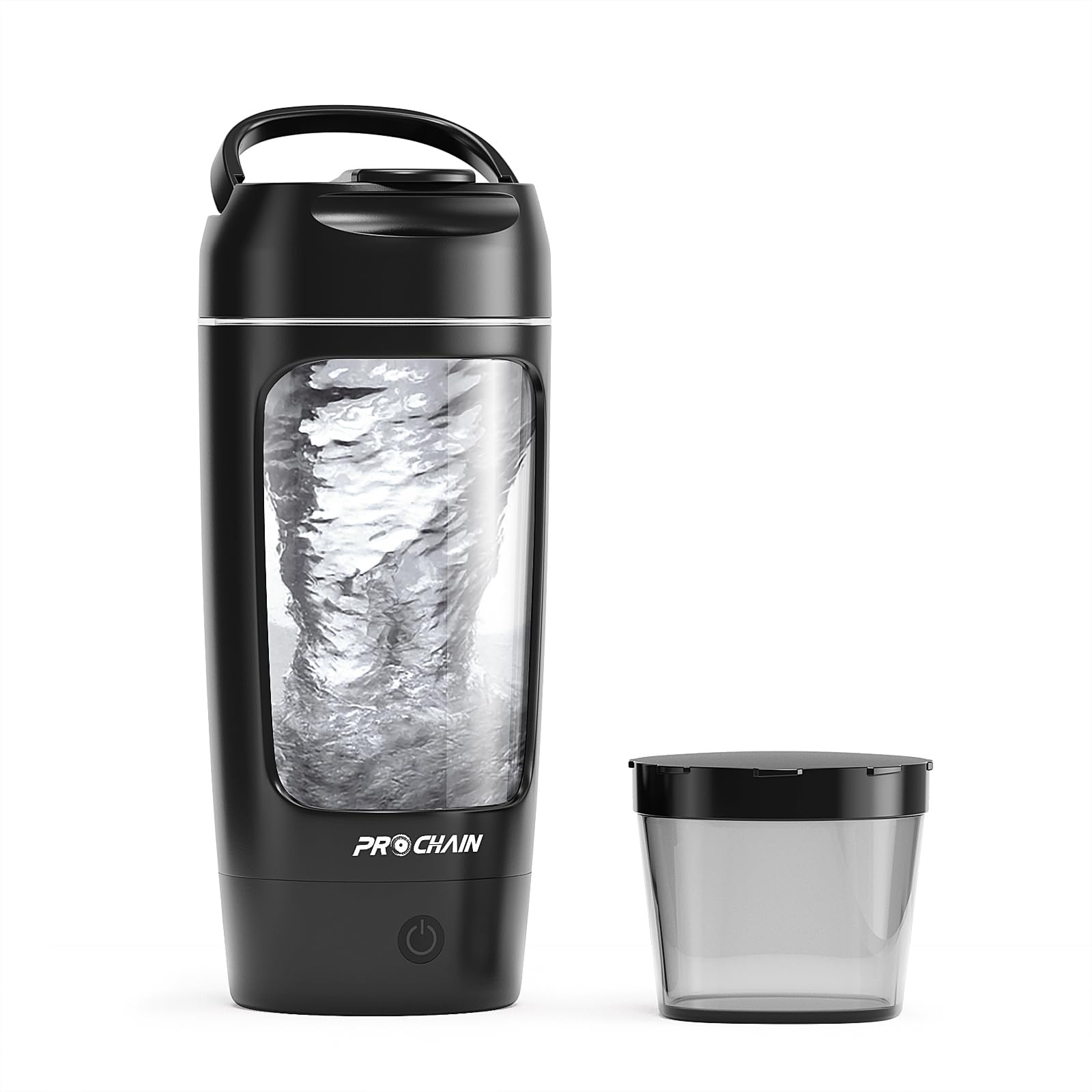 PROCHAIN vista frontal del envase 22oz mostrando diseño compacto y mezcla rápida