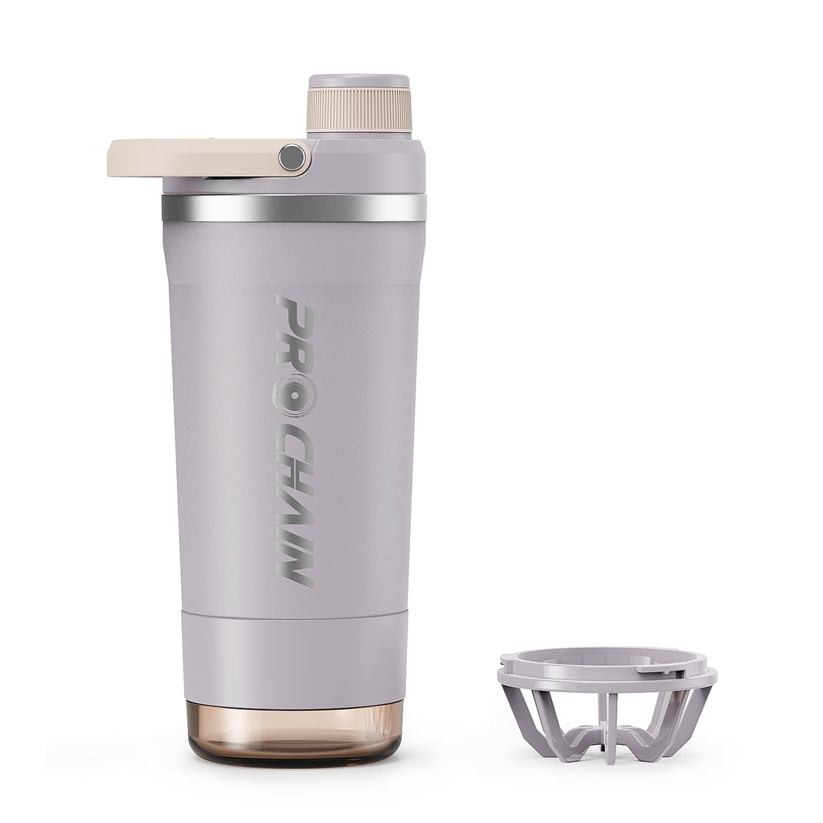 PROCHAIN vista frontal del shaker 20oz mostrando su acabado y forma ergonómica