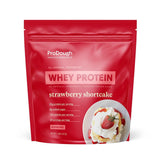 ProDough frente del envase mostrando sabor Strawberry Shortcake y pureza