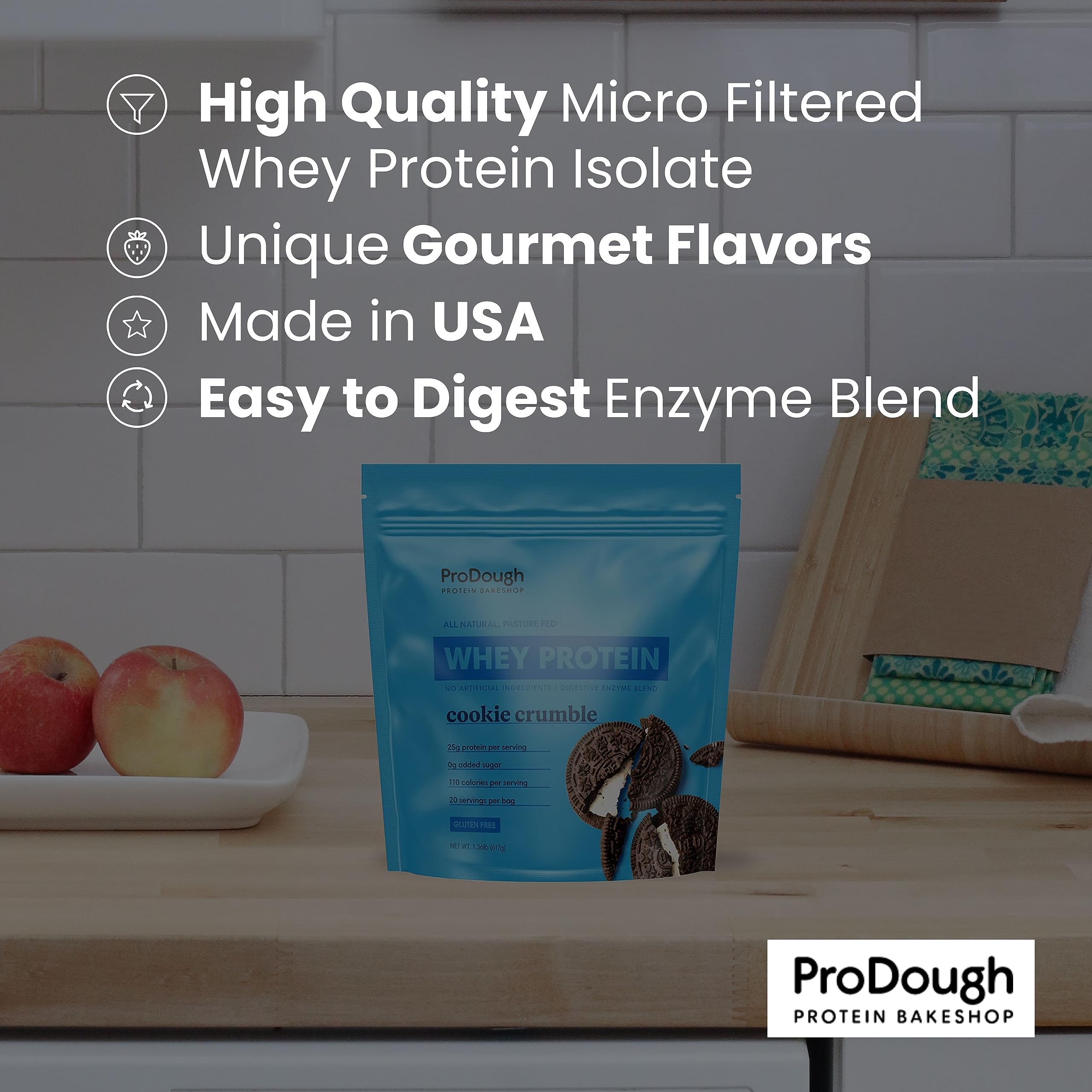 ProDough batido mezclado en cocina, idea de uso diario y versatilidad