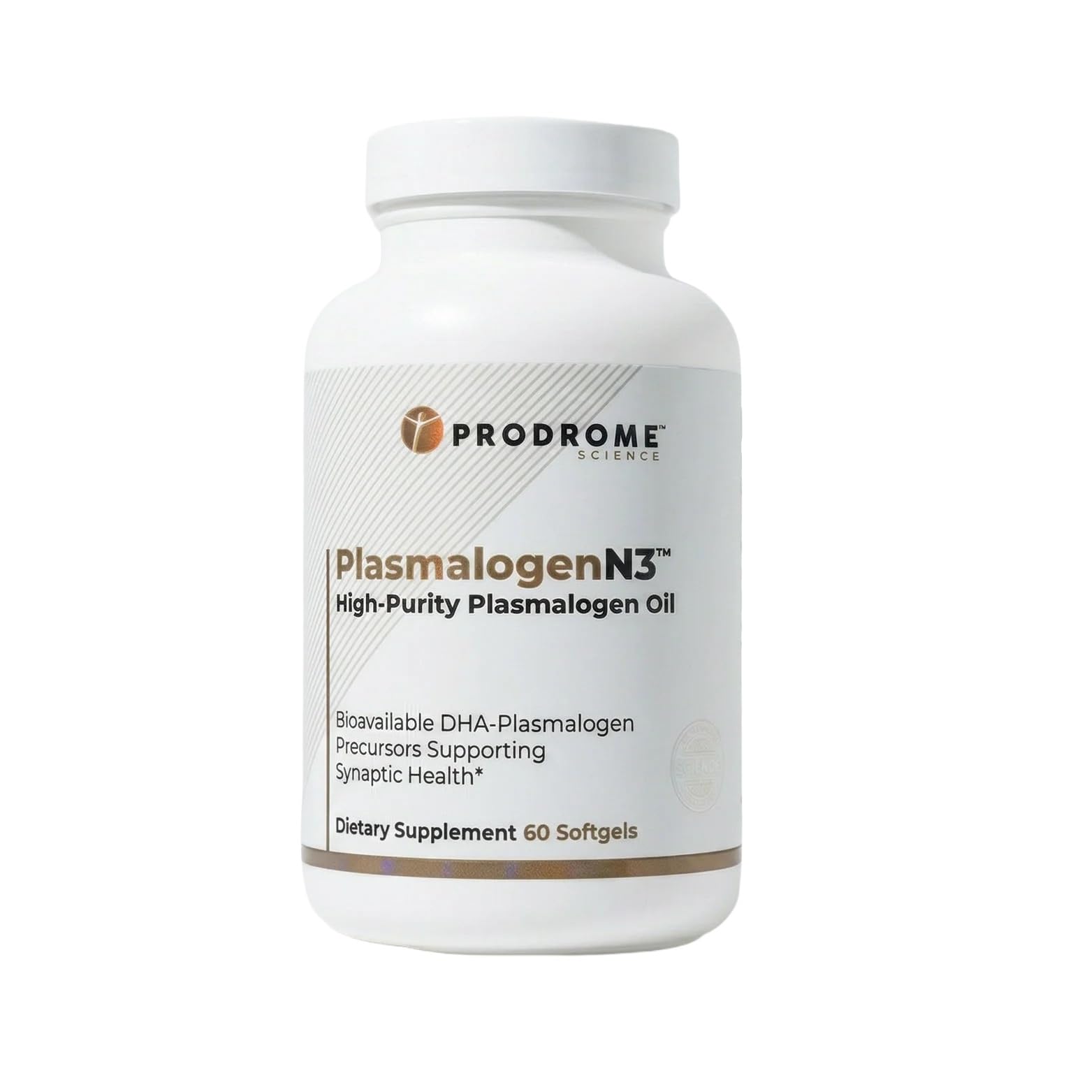 Prodrome envase frontal destacando PlasmalogenN3 y beneficio de estructura cerebral