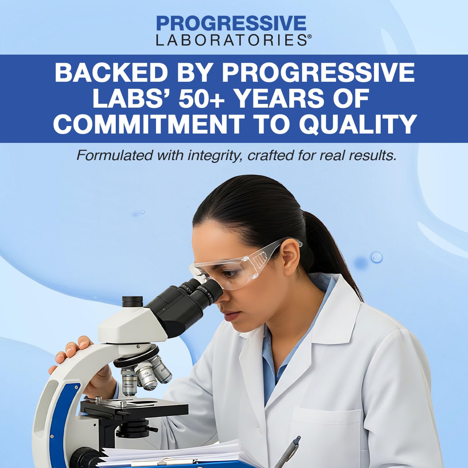 Progressive Laboratories uñas fuertes y lisas mostrando resistencia
