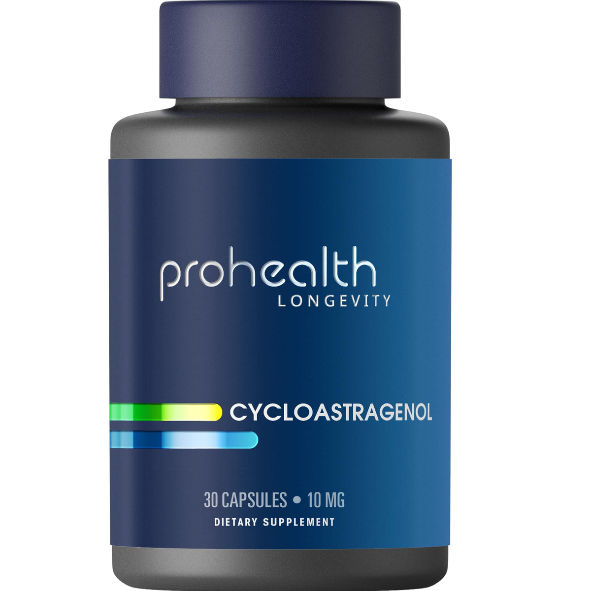 ProHealth botella frontal mostrando diseño y dosis clara