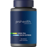 ProHealth envase frontal mostrando 100 cápsulas y concentración EGCG beneficios claros