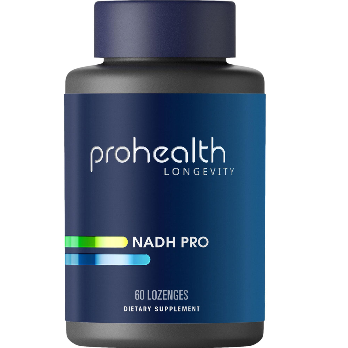 ProHealth envase frontal mostrando 60 pastillas, beneficio de portabilidad