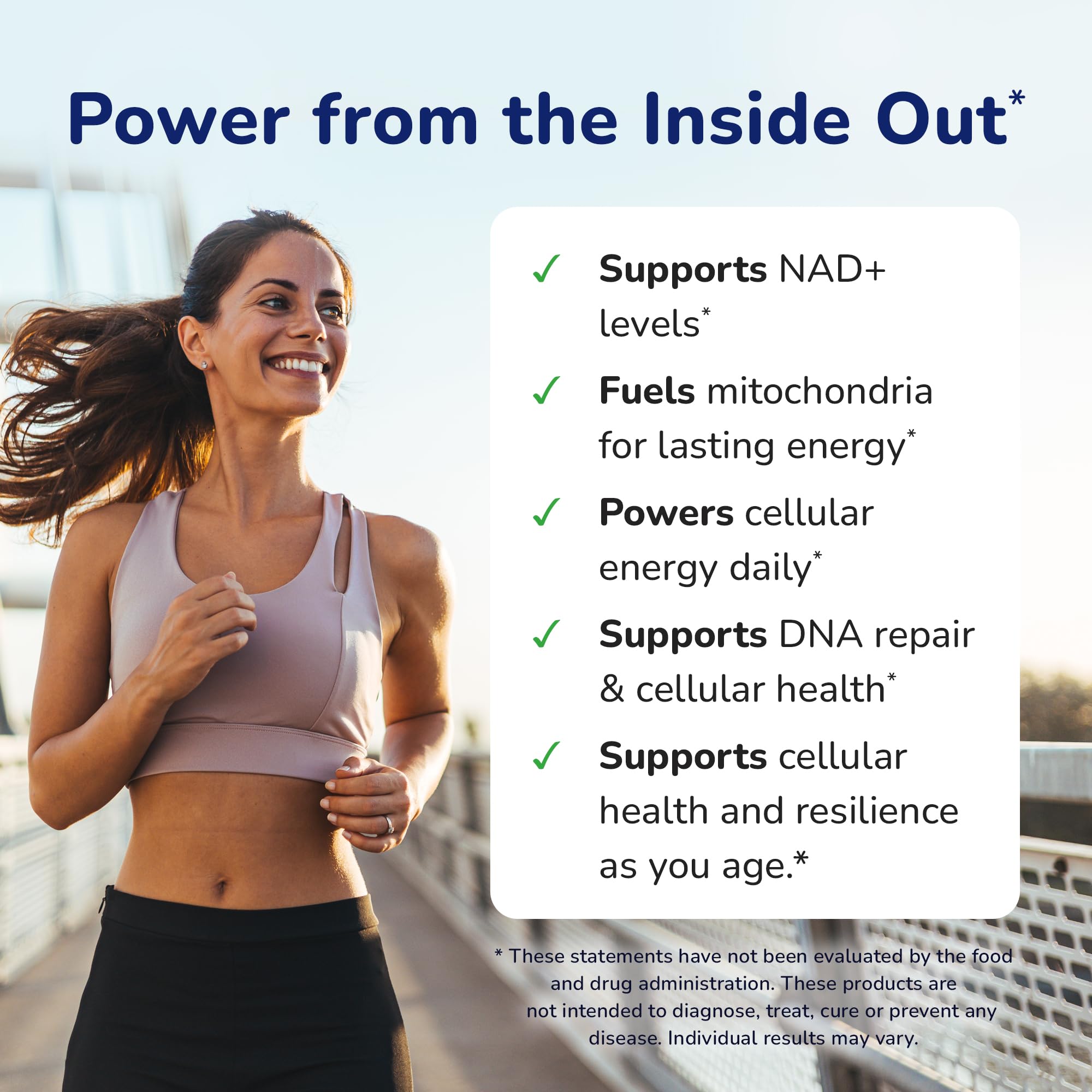 ProHealth etiqueta nutricional con información de Nexergy NMN