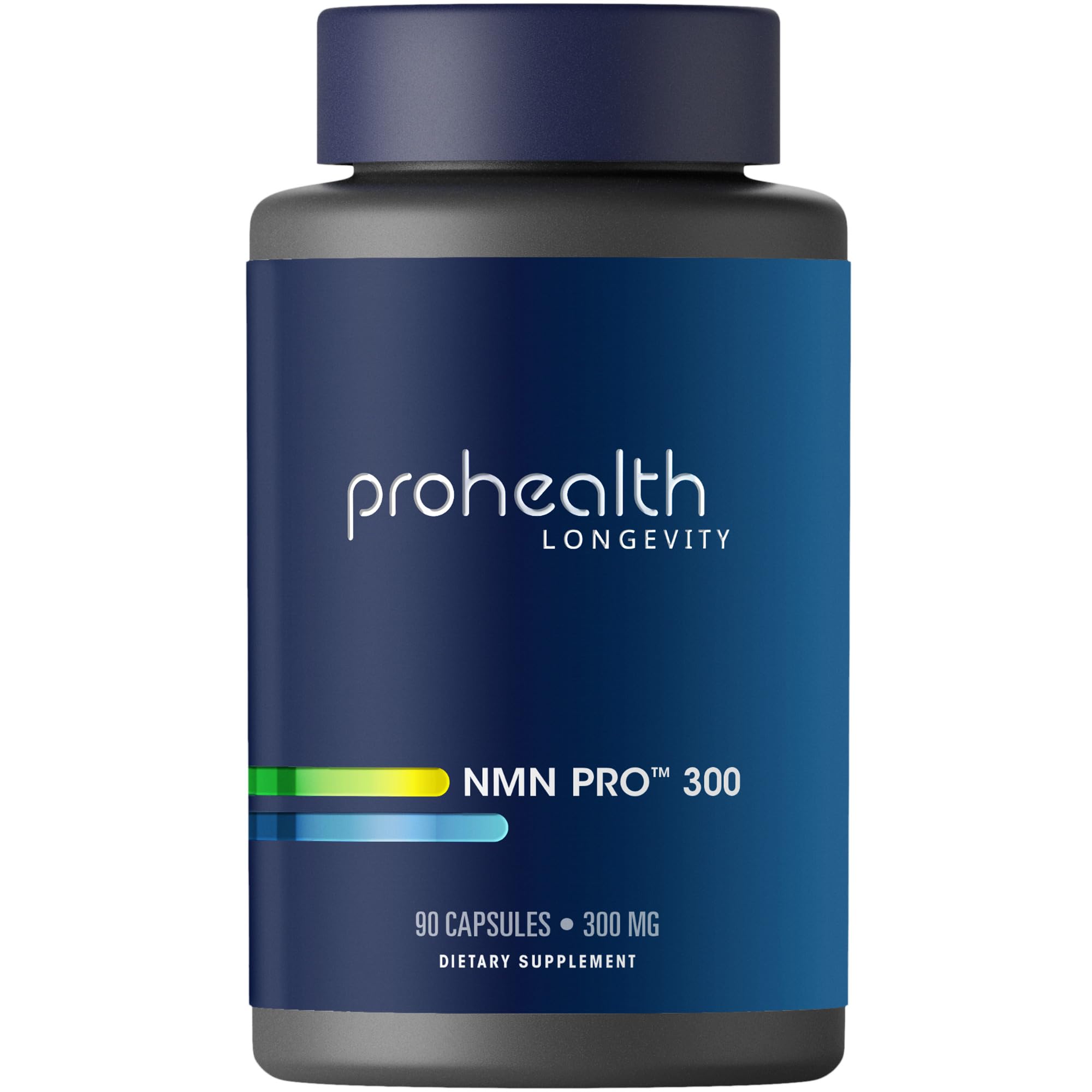ProHealth frasco frontal mostrando NMN Pro 300 y confianza en calidad