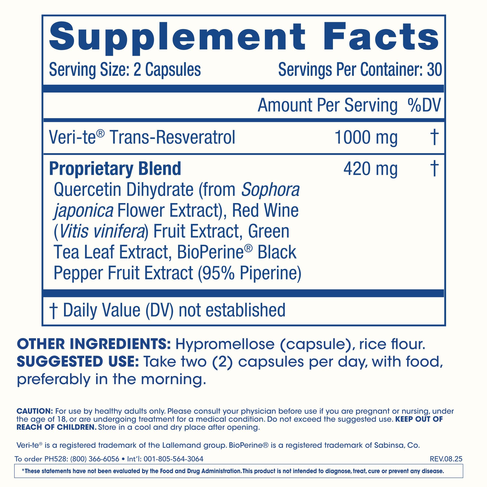 ProHealth etiqueta nutricional legible para confirmar ingredientes clave