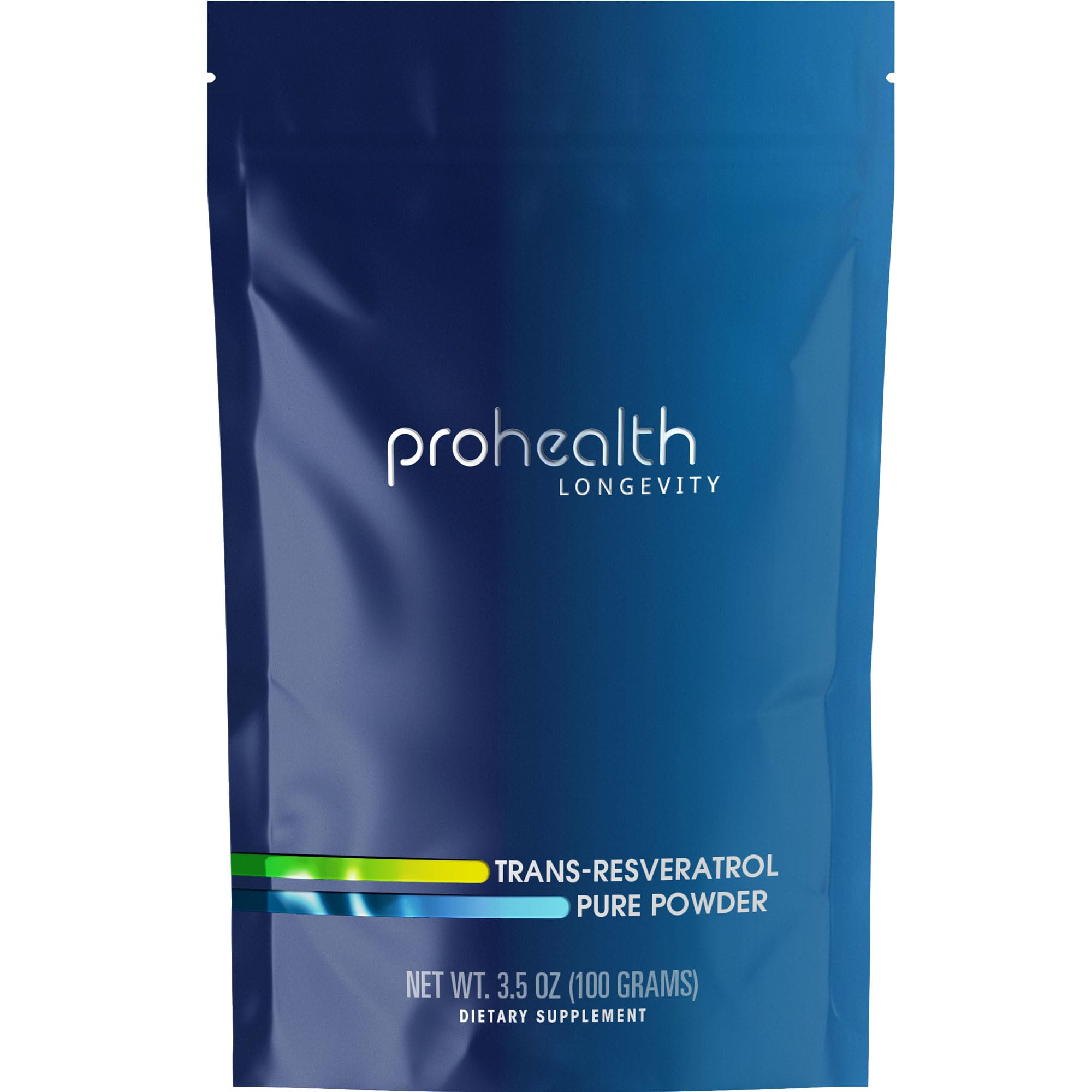 ProHealth empaque frontal mostrando 100 g y pureza, confianza del fabricante