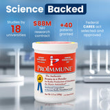 ProImmune sello hecho en USA destacando control de calidad