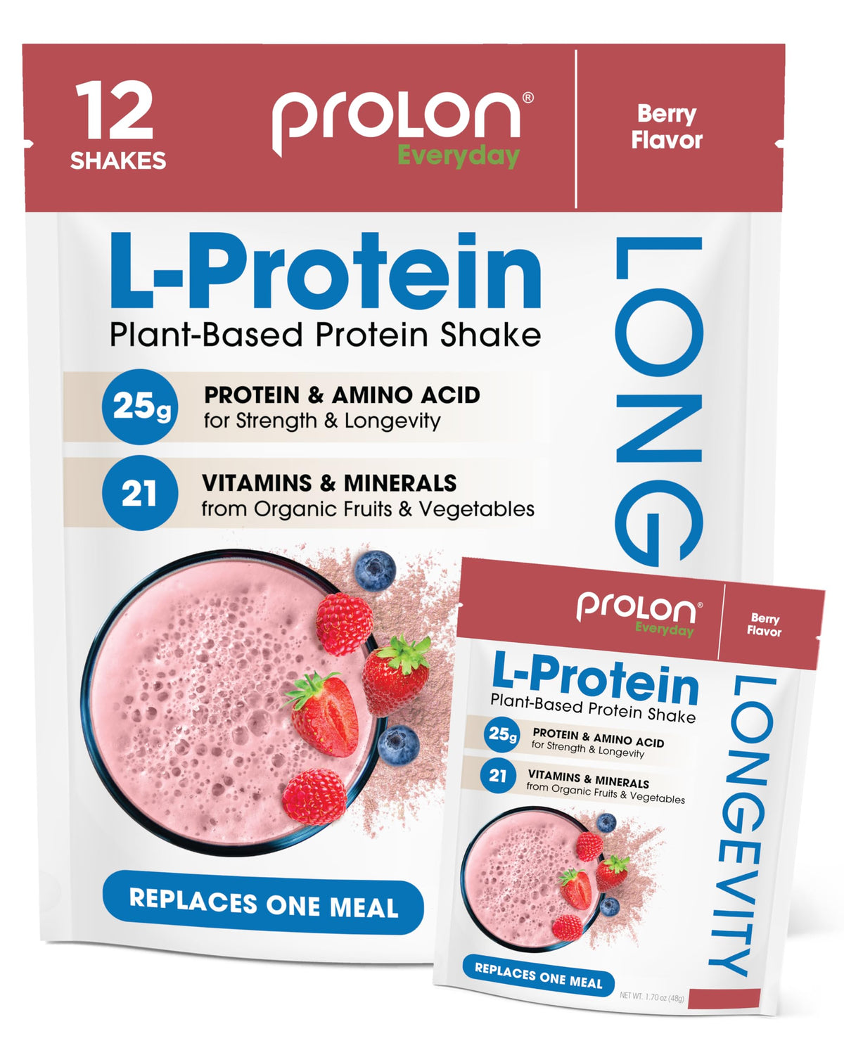 Prolon frente del paquete berry mostrando diseño y beneficios claros