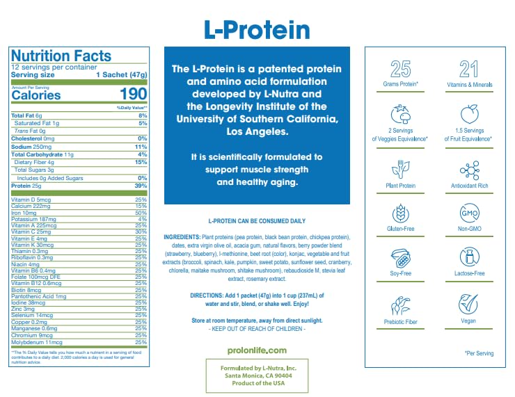 Prolon en smoothie con frutas, energía y apoyo a la síntesis muscular