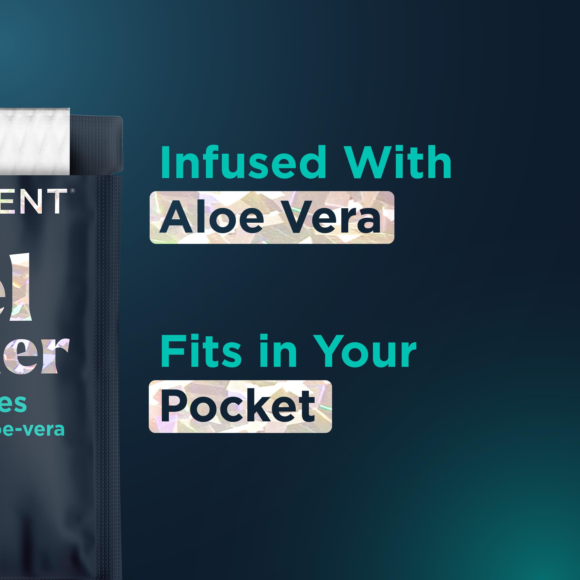 Promescent primer plano de aloe demostrando calma y resequedad reducida
