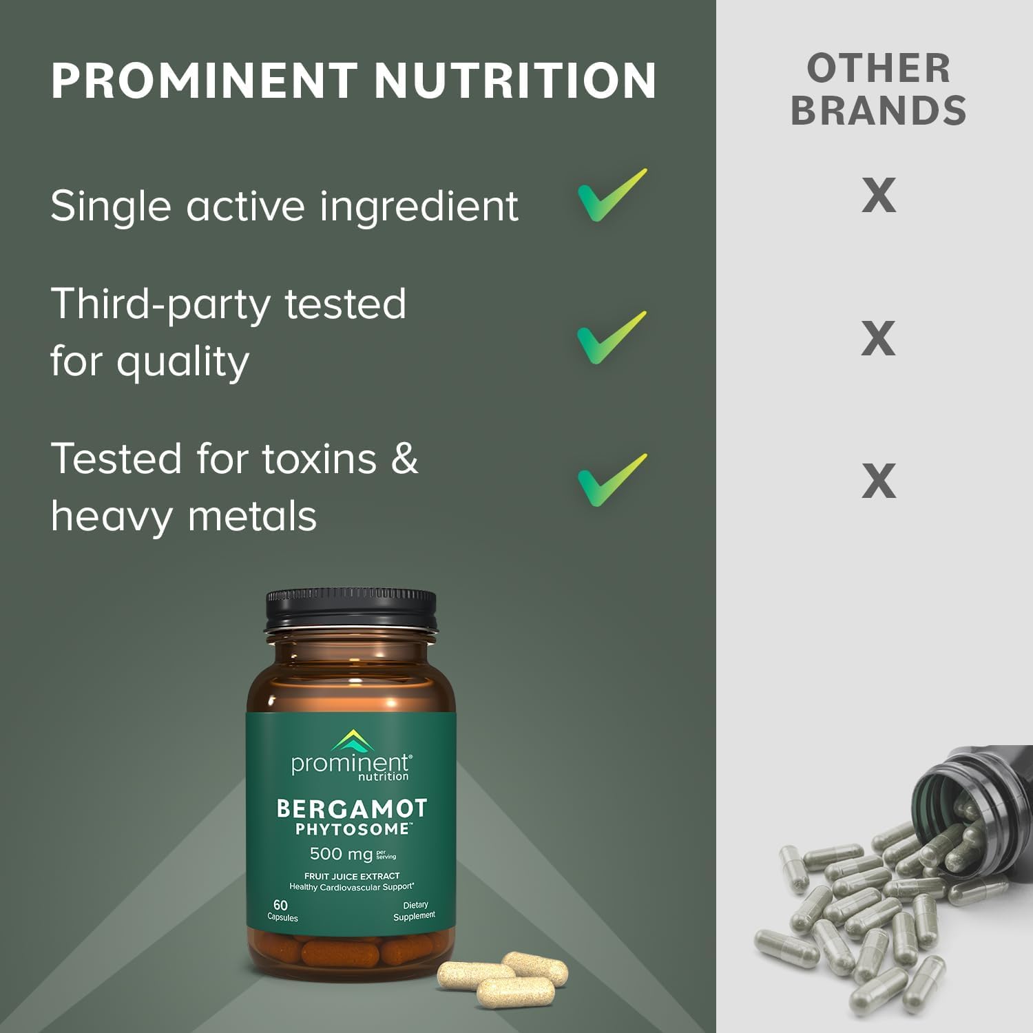 Prominent Nutrition envase en ambiente de vida saludable y bienestar