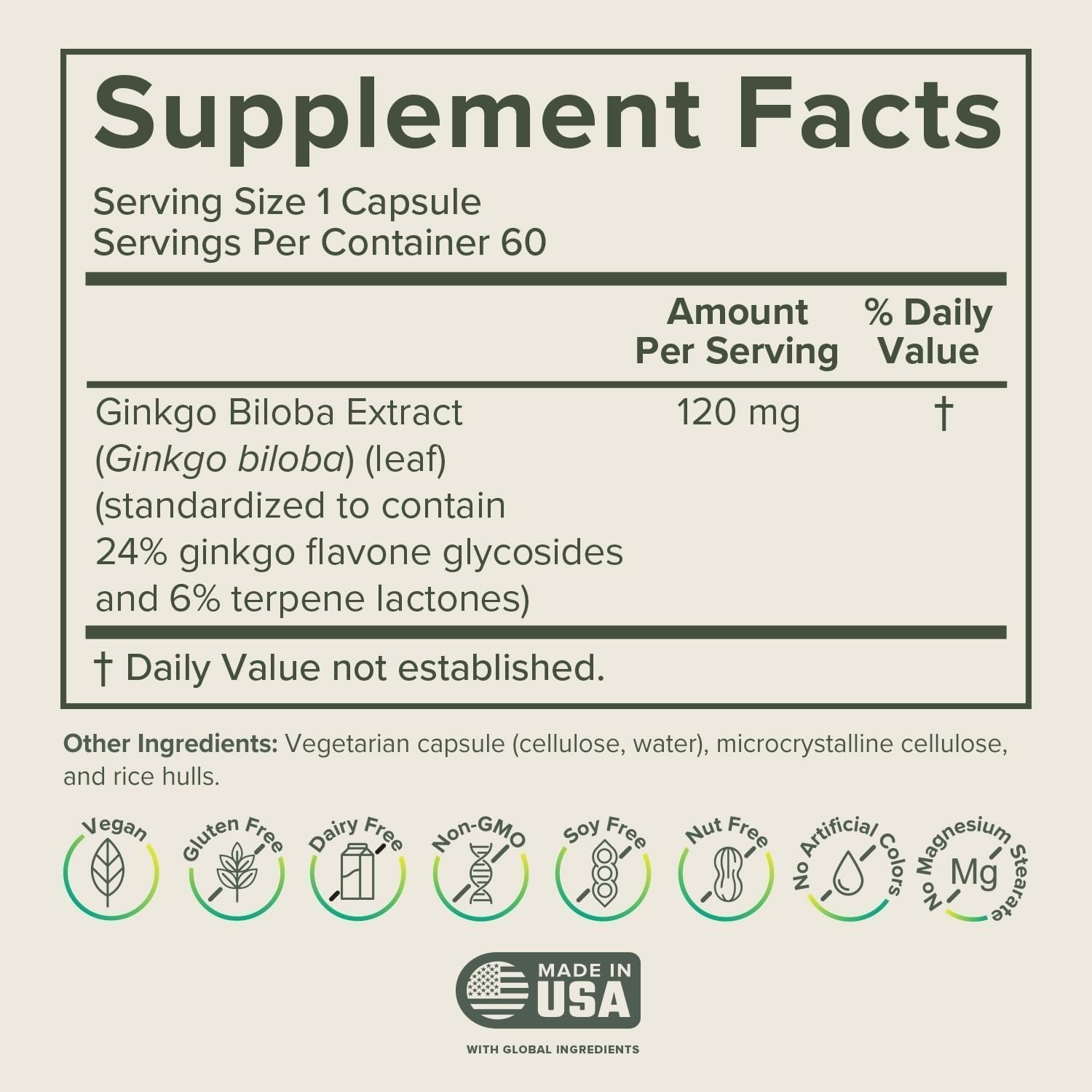 Prominent Nutrition etiqueta lateral con información de ingredientes y beneficios
