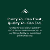 Prominent Nutrition etiqueta con lista de ingredientes y sellos de calidad