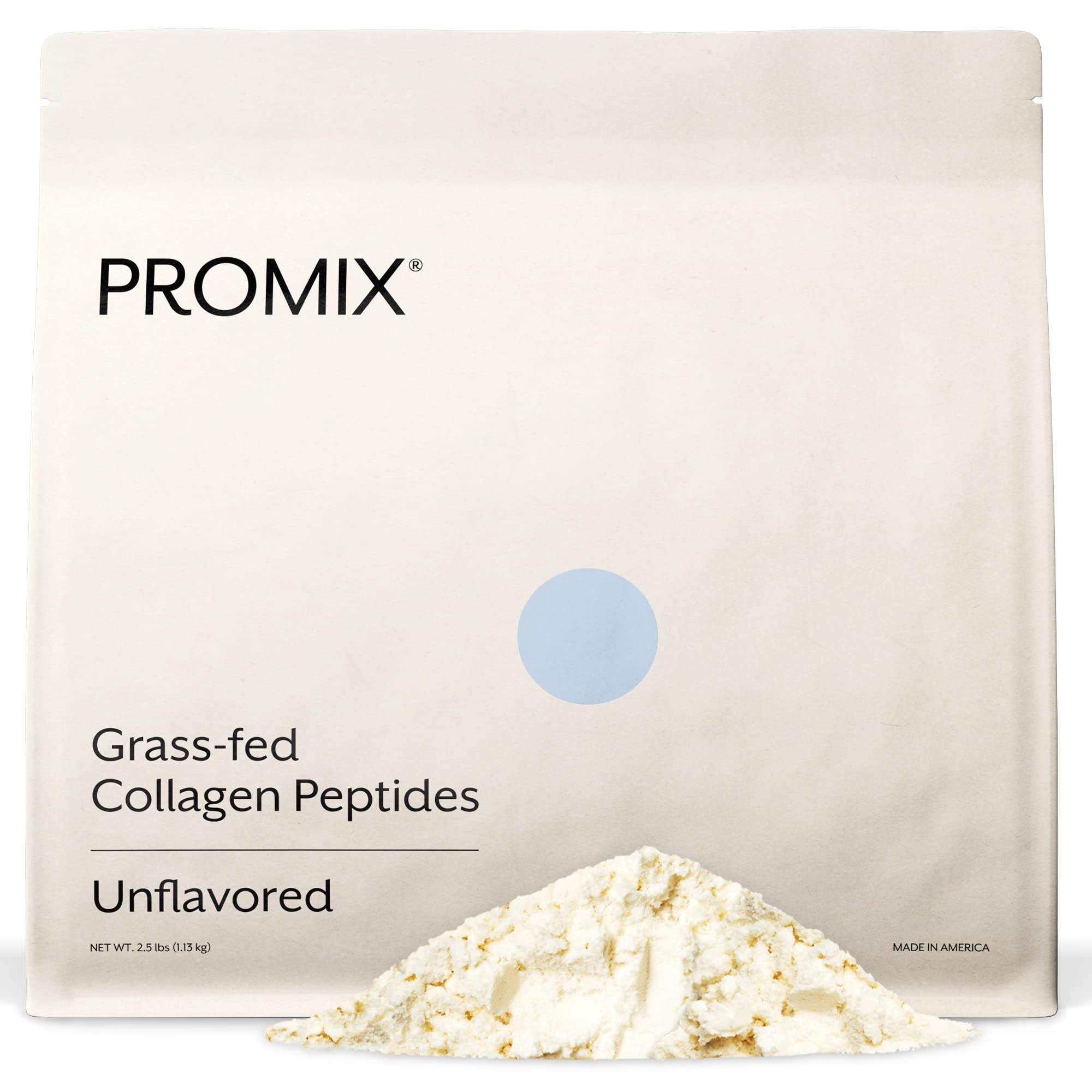 ProMix Nutrition envase frontal del colágeno sin sabor mostrando tamaño y marca