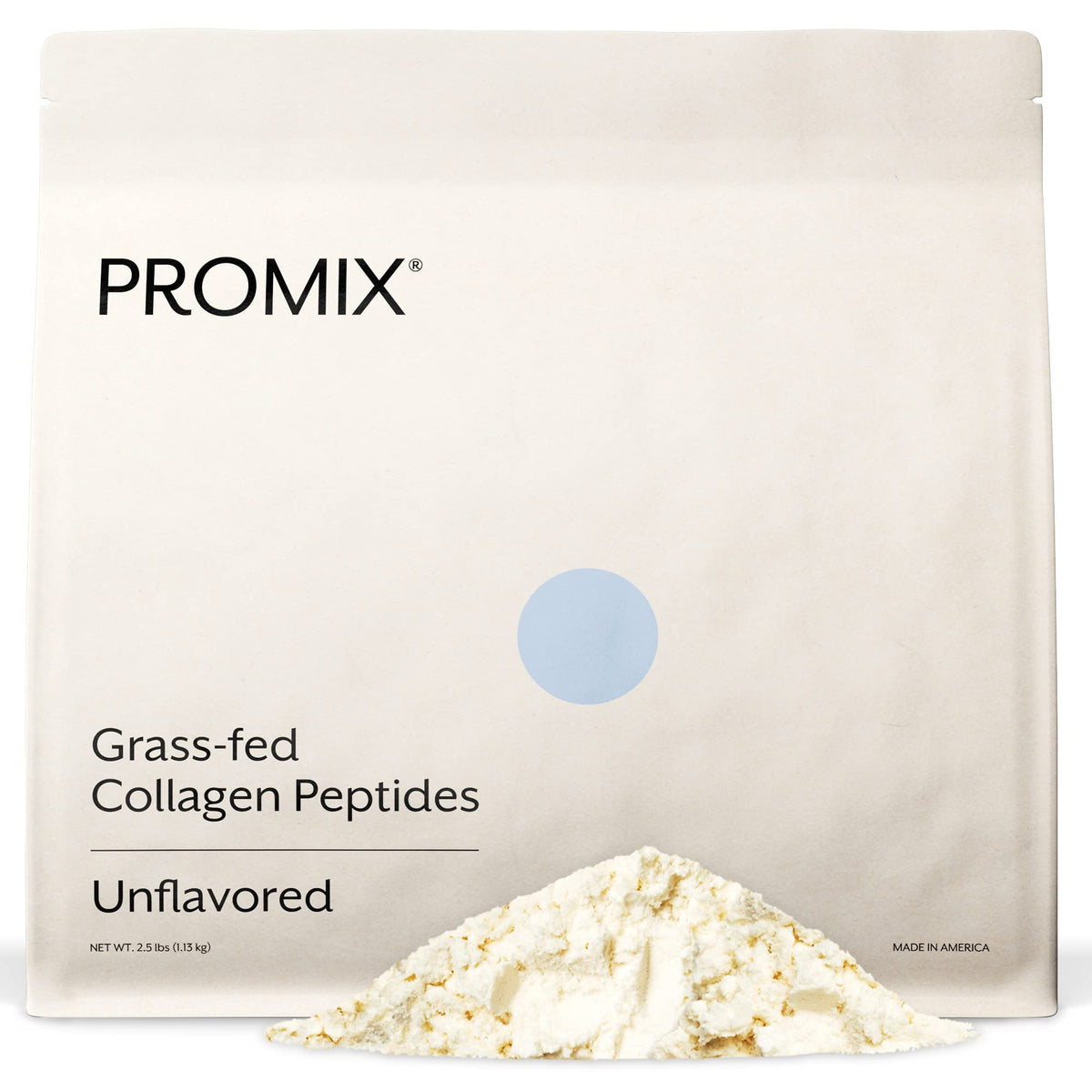 ProMix Nutrition envase frontal del colágeno sin sabor mostrando tamaño y marca