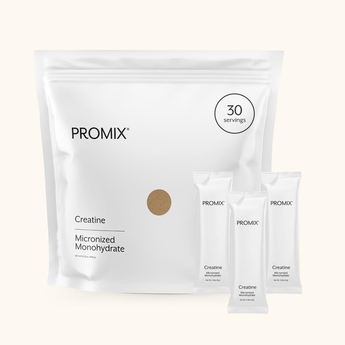 ProMix creatina packaging delantero muestra práctico y transporte fácil
