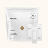 ProMix creatina packaging delantero muestra práctico y transporte fácil