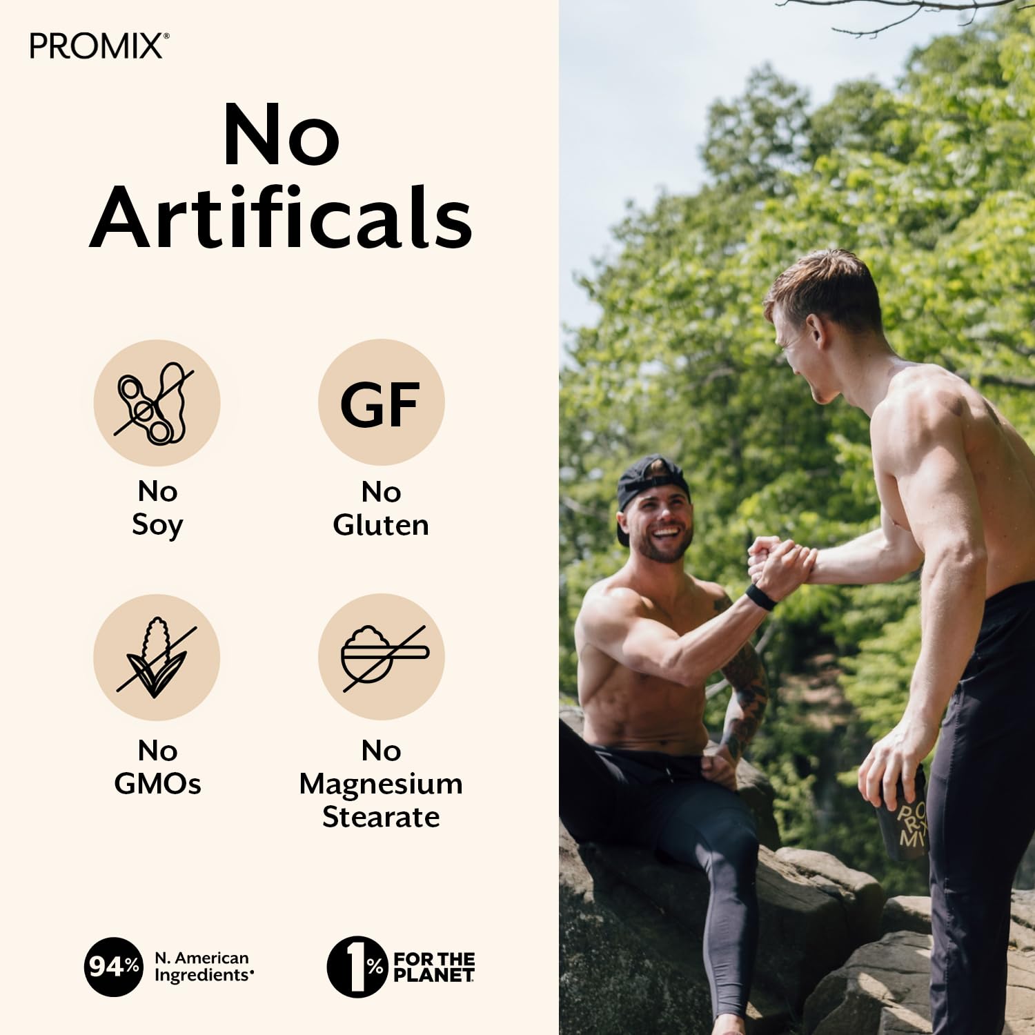 ProMix Nutrition cápsula en mano para apreciar tamaño y dosis diaria