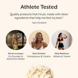 ProMix Nutrition atleta con batido tras entrenamiento, recuperación práctica