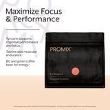 ProMix Nutrition etiqueta con ingredientes clave y aportes por porción