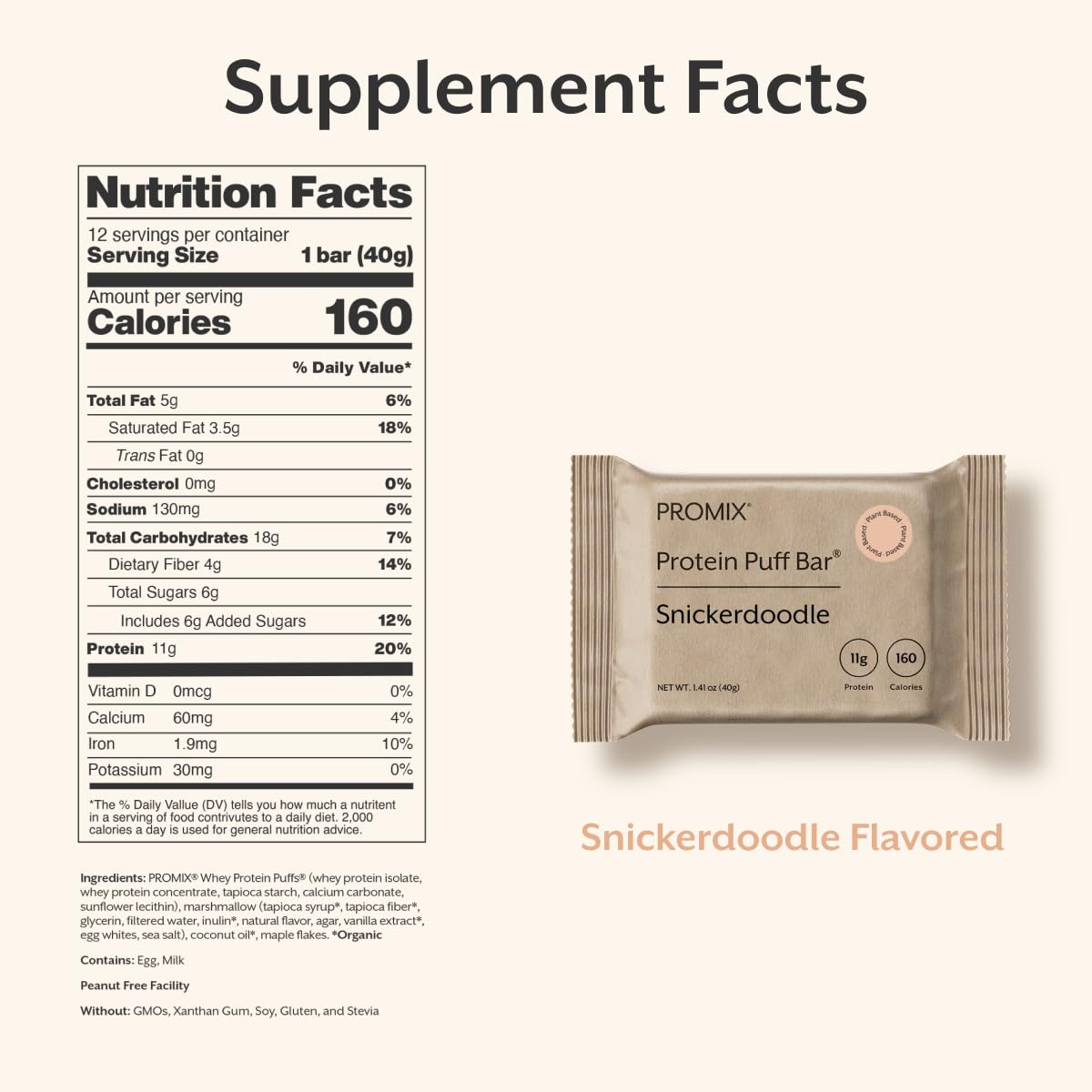 Etiqueta ProMix con lista de ingredientes y origen, aporta confianza en calidad y trazabilidad