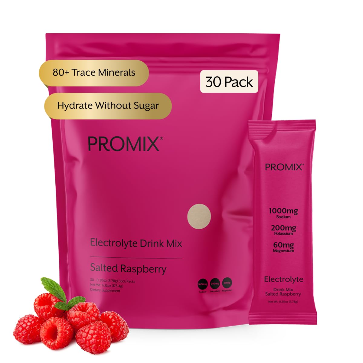 ProMix Nutrition empaque frontal mostrando 30 sobres y beneficios