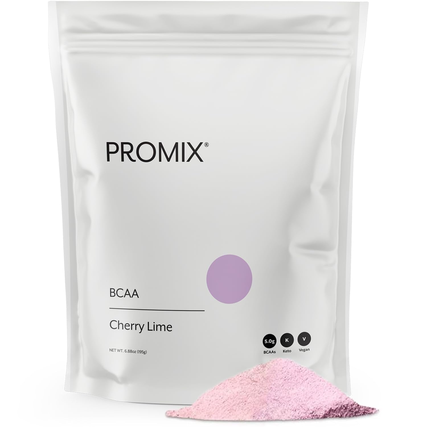 Promix etiqueta frontal del envase mostrando sabor Cherry Limeade y claridad del producto