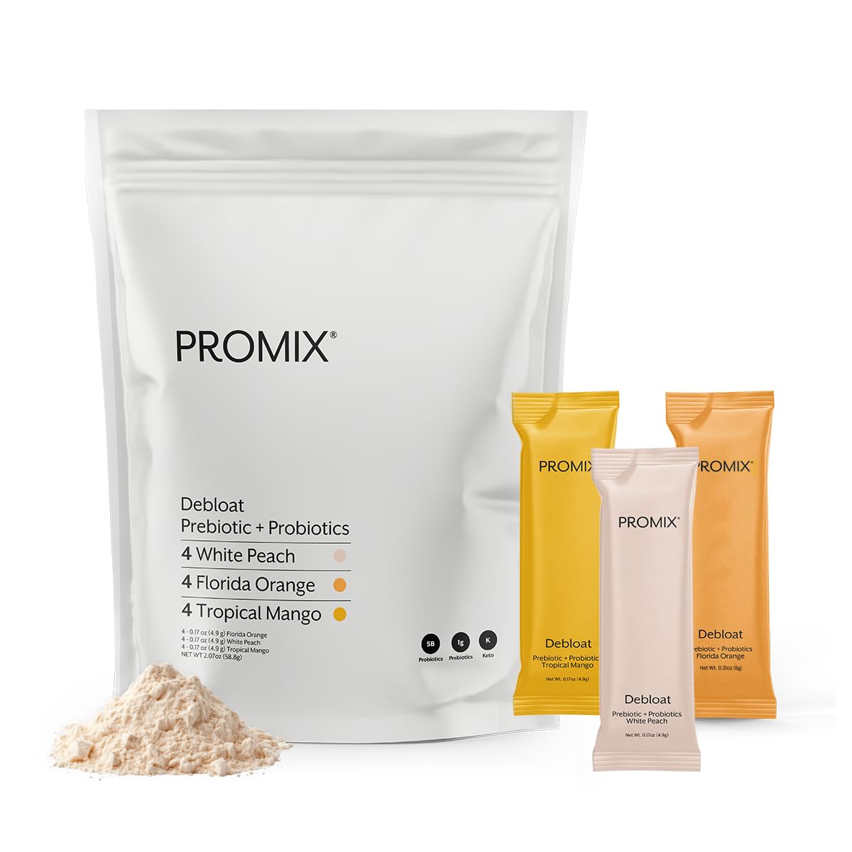 ProMix Nutrition frente del empaque mostrando el producto y beneficios principales