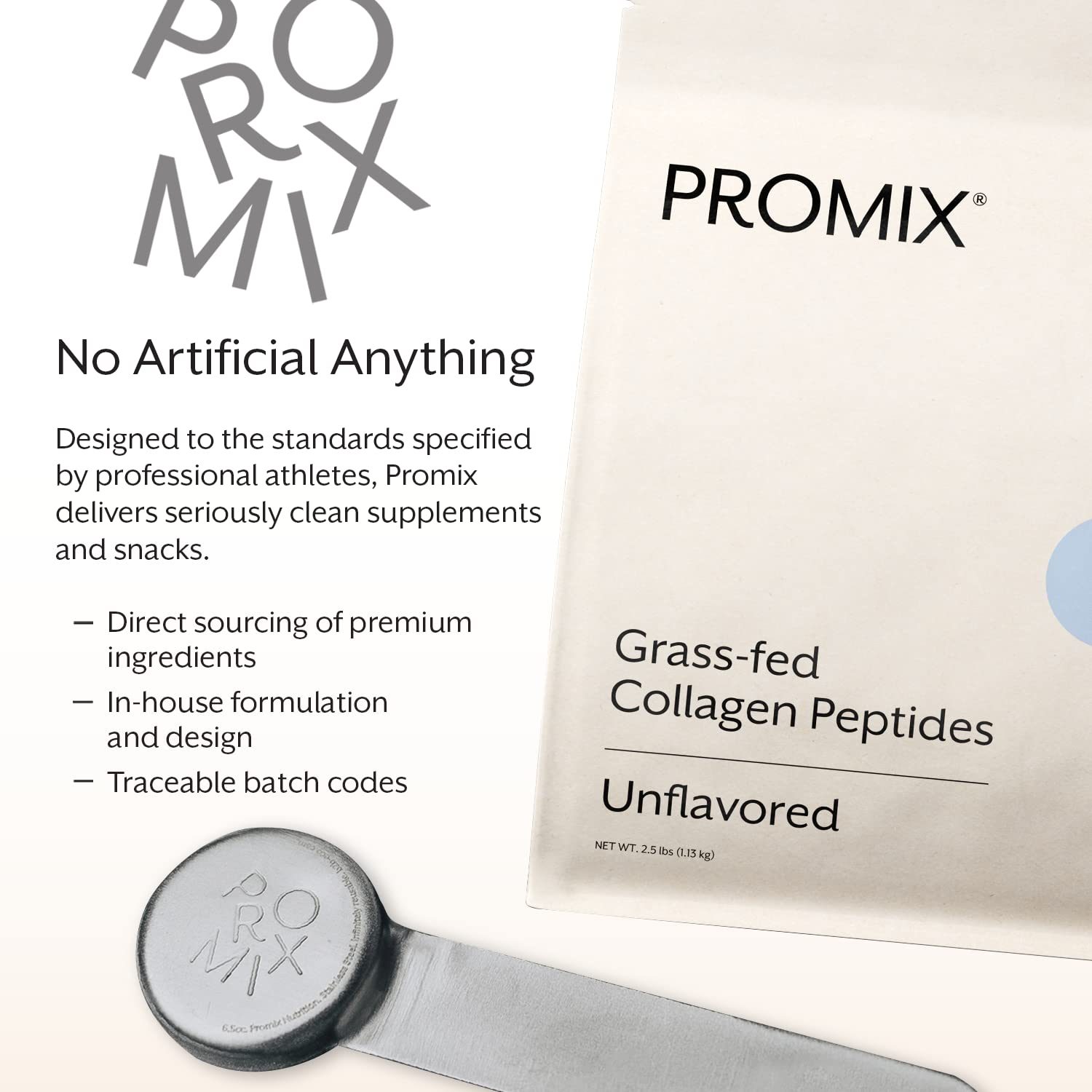ProMix Nutrition en mesa de desayuno con café y fruta, uso versátil