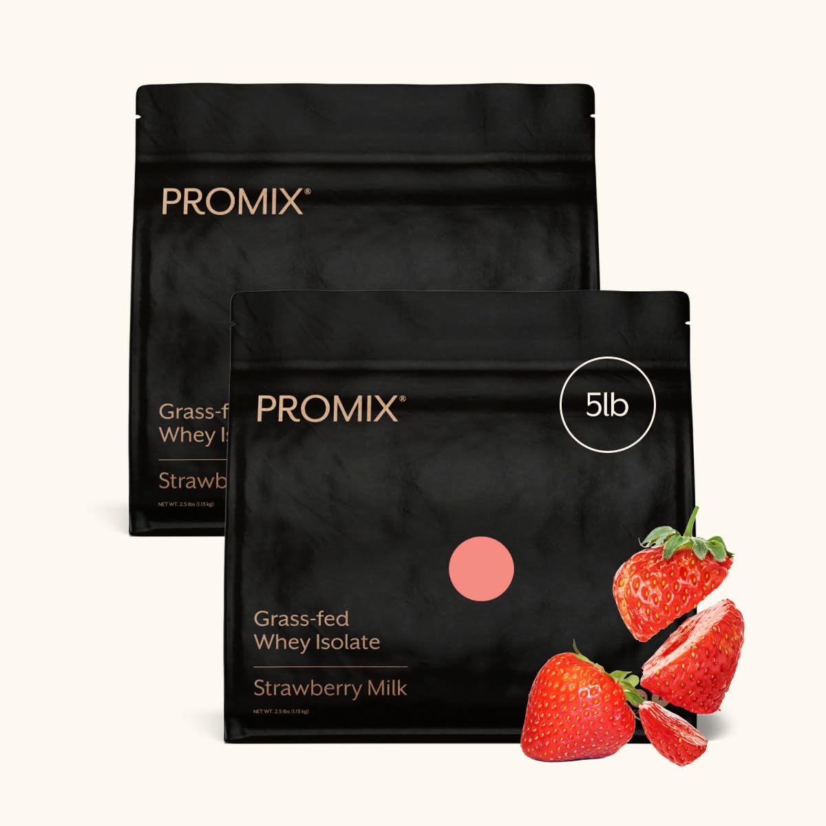 ProMix Nutrition frontal del envase mostrando marca y sabor fresa, ideal presentación grande