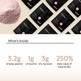 Detalle de la textura del polvo ProMix Nutrition, disolución sin grumos