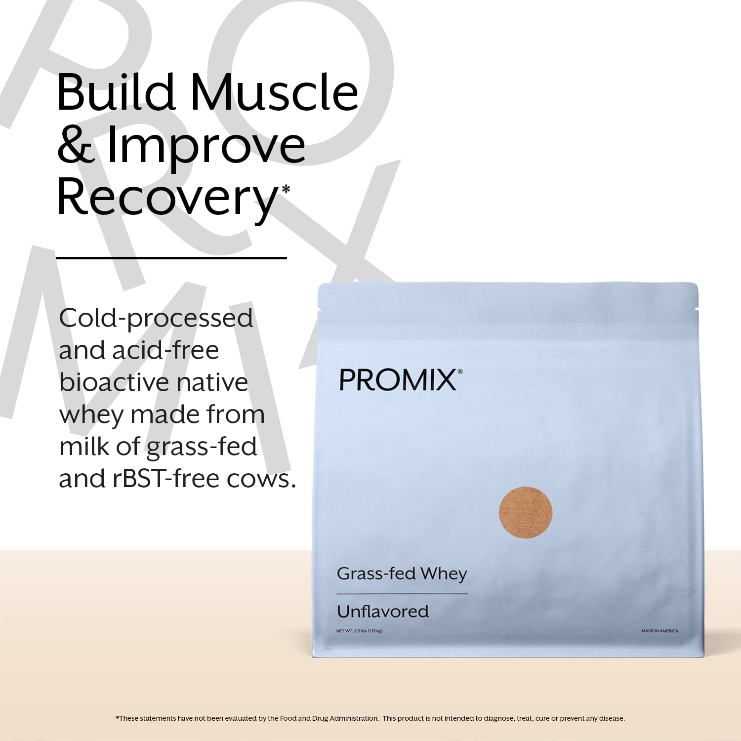 ProMix polvo sin sabor textura fina para mezclas suaves y sin grumos