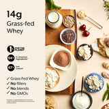 ProMix ingredientes: fresas reales, aceite de coco y proteína grass-fed, señal de calidad